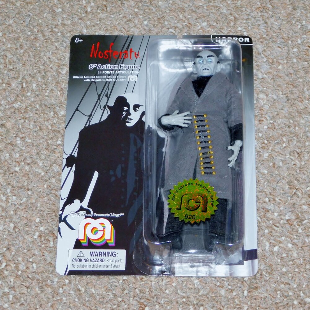 2019 Mego Nosferatu 8" Count Orlok Figure MOC Brand New